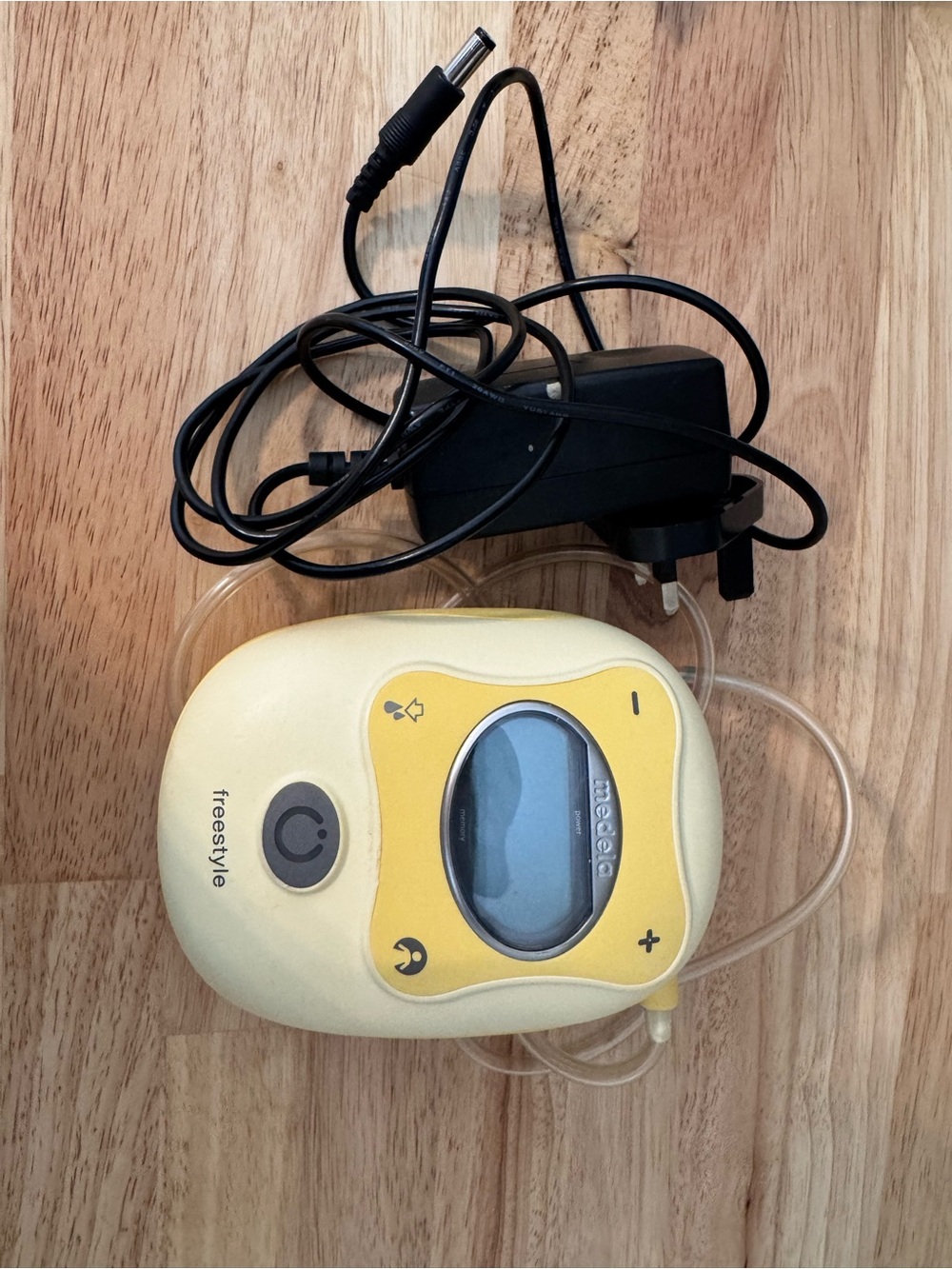 Freestyle Yellow Digital Portable Audio Device with Black Charger
